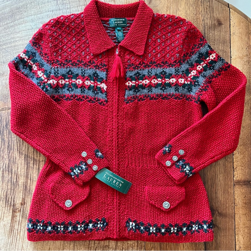 Lauren Ralph Lauren Hand knit wool sweater
